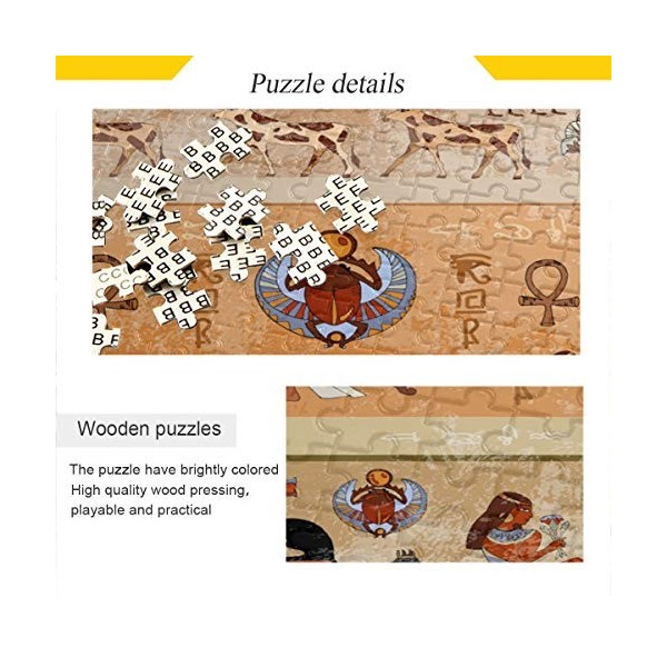 Puzzle de 1000 pièces en Égypte antique - Jouet amusant pour la décompression intellectuelle