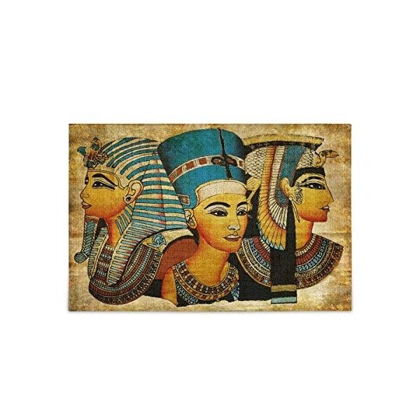 Puzzles de 1000 pièces - Puzzle pharaon égyptien antique - Jouet amusant pour la décompression intellectuelle