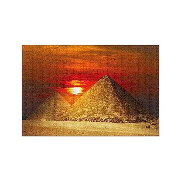 Puzzles de 1000 pièces pour adultes et enfants, pyramides égyptiennes, jeux éducatifs, décoration de la maison