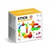 Stick-O Basic 10-Piece Magnetic Building Blocks Toy. Preschool STEM Toy with Large Pieces and Grippy Groove Design. Designed 