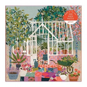 Galison 9780735368590 Greenhouse Gardens 500 Piece Puzzle