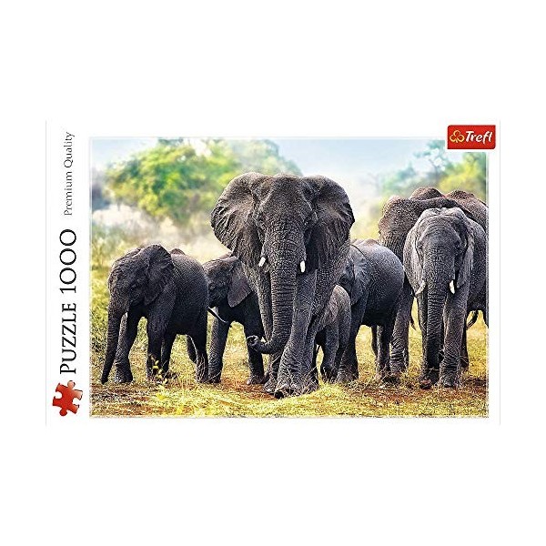 Brandsseller Puzzle - Éléphants africains - 1000 pièces