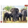 Brandsseller Puzzle - Éléphants africains - 1000 pièces
