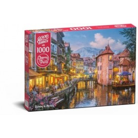 CherryPazzi Puzzle 1000 pièces : Soirée à Annecy