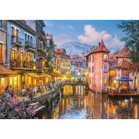 CherryPazzi Puzzle 1000 pièces : Soirée à Annecy