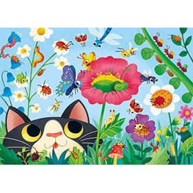 Clementoni-Bugs-2x60 Enfant-boîte de 2 Puzzles 60 pièces -fabriqué en Italie, 5 Ans et Plus, 21618