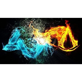 Puzzles pour Adultes 1000 Pièces Assassins Creed Puzzles pour Enfants Jouets Éducatifs Jeu Intellectuel Cadeau Ados DIY Diver