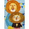 JMbeauuuty Mini puzzle 1000 pièces pour adultes - Père lion et petit lion - Puzzle portable 42 x 30 cm