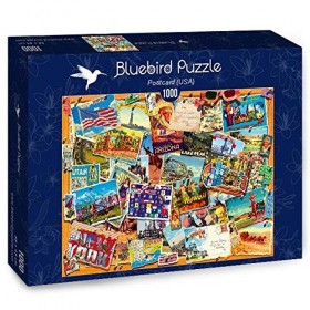 Bluebird Puzzle Postcard USA 