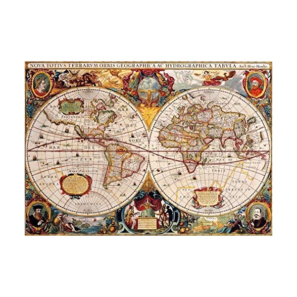 Bluebird Antique World Map Jigsaw Puzzle 1000 Pieces 