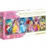 Puzzle Adulte Panorama 1000 Pieces : Les Princesses - Collection Disney