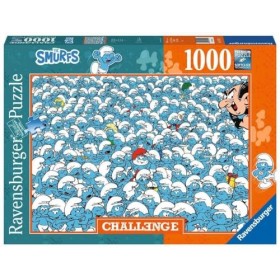 Ravensburger - Puzzle 1000 pièces -Les Schtroumpfs Challenge Puzzle - Adultes et enfants dès 14 ans - Puzzle de qualité sup