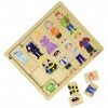 Eichhorn Mix and Match-100005408-Puzzle-30 pièces-26 x 22 cm-FSC-Contreplaqué 100% Vert Citron, 100005408, coloré