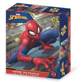Grandi Giochi Puzzle lenticulaire Horizontal Marvel Spiderman avec 500 pièces incluses et Emballage avec Effet 3D-PUA06000, P