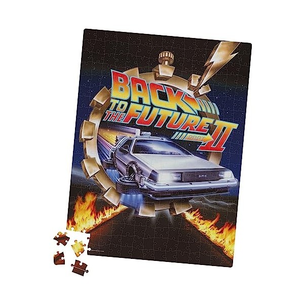 Spin Master Games Retour vers Le Futur II-Puzzle 500 pièces en Plastique-Blockbuster rétro-VHS, 6061266, Gris