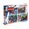 Clementoni- Supercolor Puzzle-The Avengers-20+60+100+180 pièces- 07722