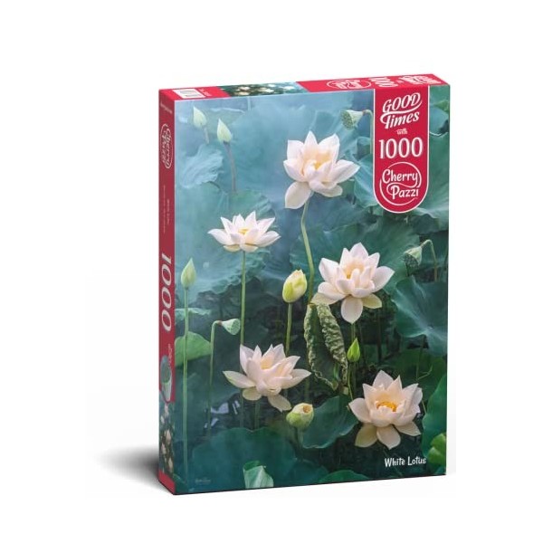 Cherry Pazzi Puzzle 1000 pièces : Lotus Blanc