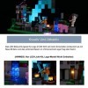 Jeu de lumières LED pour Lego 21244 Minecraft lavant-Poste de lépée, Décoration DIY Kit déclairage pour Minecraft Lego la
