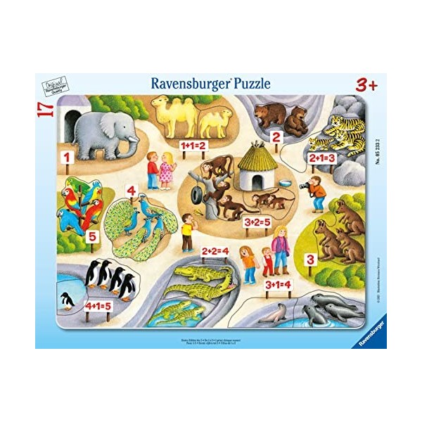 Ravensburger- Kätzchen Premier comptage jusquà 5-8-17 pièces-Puzzle Cadre pour Enfants à partir de 3 Ans, 17159