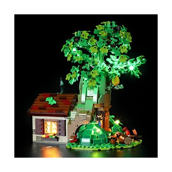 GEAMENT Jeu De Lumières Compatible avec Lego Winnie Puh Winnie The Pooh - Kit Déclairage LED pour Disney 21326 Jeu Lego N