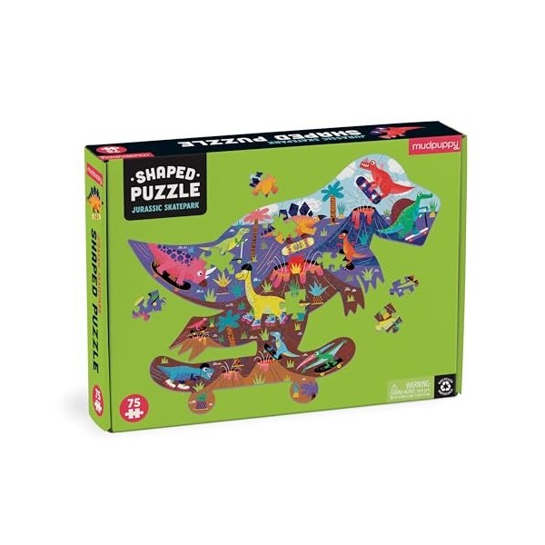 Galison Mudpuppy- Dinosaur Puzzle, 9780735376496, Multicolore