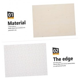 TOYANDONA 5 Ensemble Puzzle Vierge par Sublimation Puzzle Vierge Bricolage Appuyez sur Le Puzzle De Transfert Thermique Puzzl