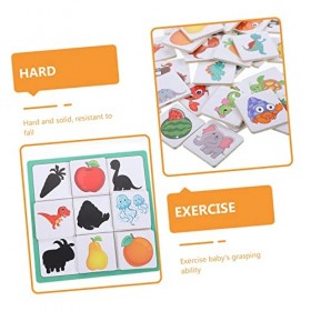 TOYANDONA 1 Jeu Bloc De Bois Jouet Trieur De Formes Jouet Casse-tête Jeu Dassociation De Fruits Jouets De Motricité Fine Jou