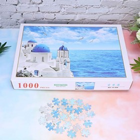 Toyvian 1 Jeu Puzzles De Paysages Défi De Puzzle Puzzles De La Série Imagination Puzzle De Peinture à lhuile Puzzle Éducatif