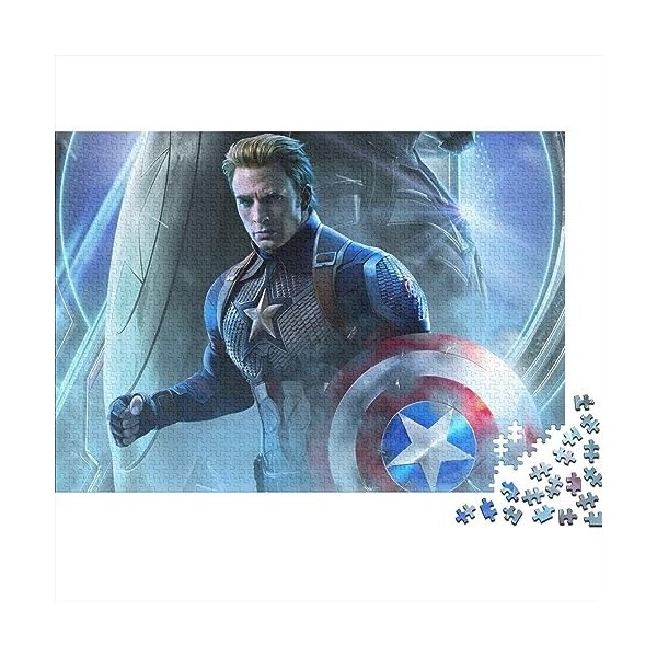 Puzzles pour Adultes 300 Pièces Puzzle Captain America Puzzles Créatifs pour Adultes Puzzles Casse-Tête pour Adultes Et Adole