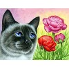 Adulte 1000 pièces Puzzle Chat Animal à la Main Fleur Famille interactif Jouet éducatif Bloc de Construction Puzzle A.7 500 p