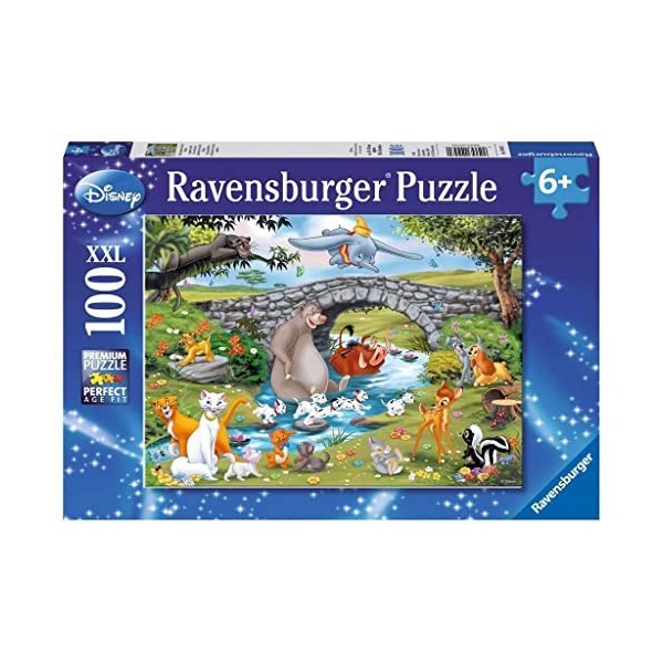 Ravensburger - Puzzle Enfant - Puzzle 100 p XXL - La famille dAnimal Friends - Disney - Dès 6 ans - 10947