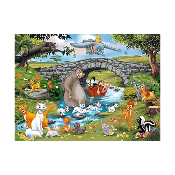 Ravensburger - Puzzle Enfant - Puzzle 100 p XXL - La famille dAnimal Friends - Disney - Dès 6 ans - 10947