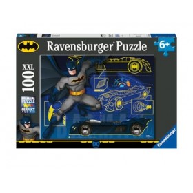 Ravensburger - Puzzle Enfant - Puzzle 100 p XXL - La Batmobile / Batman - Dès 6 ans - 13262