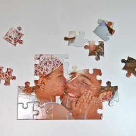 Ocadeau Petit Puzzle 24 pièces personnalisé Photo – Puzzle 16,5x11cm avec Impression Photo – Puzzle cartonné Personnalisable 