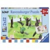 Ravensburger- 2 Puzzles de 12 pièces Le Loup Qui Voulait Changer de Couleur Enfant, 4005556076277, Néant
