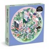 Galison 9780735373266 Green City Round Jigsaw Puzzle, Multicoloured, 1000 Pieces