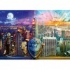 Schmidt CGS_59905 Lars Stewart New York Night & Day 1000pc Puzzle, Multicolor