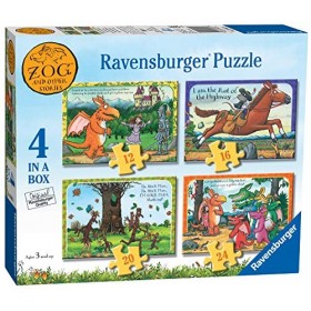 Ravensburger Zog – Boîte de 4 Puzzles 12, 16, 20, 24 pièces pour Enfants à partir de 3 Ans, 3062
