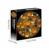 LIDCOM Grands Puzzles dhalloween, Halloween Jack O Lanternes Puzzle Jouet, décompression Halloween Puzzles Jeu Puzzle coloré