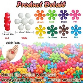 ROMINVIC STEM Briques de Construction, 【2023 Upgrade】 Blocs de Construction pour Enfants,200 Pièces Jouets de Construction Pu