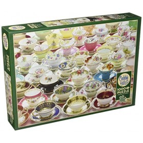Cobblehill 80084&nbsp;1000&nbsp;PC Plus Tasses à thé Puzzle, différents