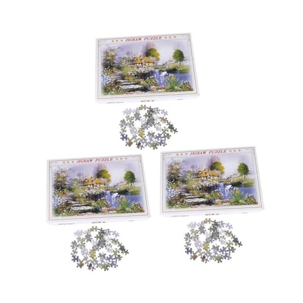 TOYANDONA 1 Ensemble 1000 Pièces Jeu Dénigmes Au Sol Puzzles De Bâtiments pour Adultes Jouet De Puzzle Dintelligence Puzzle