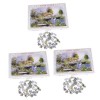 TOYANDONA 1 Ensemble 1000 Pièces Jeu Dénigmes Au Sol Puzzles De Bâtiments pour Adultes Jouet De Puzzle Dintelligence Puzzle