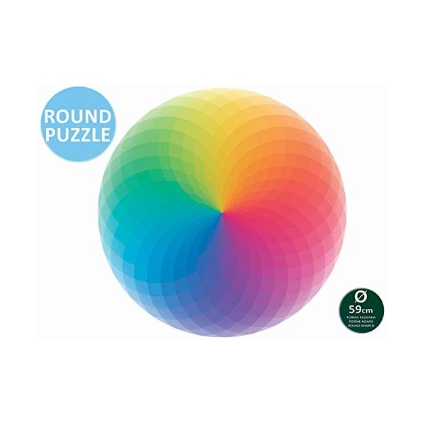 Educa - Puzzle de 800 pièces pour Adultes | Round Puzzles. Arc-en-Ciel. Recommandé à partir de 14 Ans 19033 