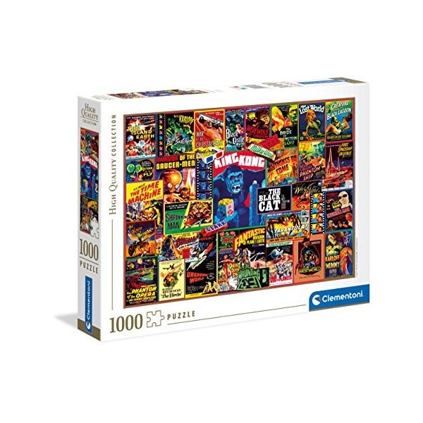 Clementoni- Thriller Classics-1000 pièces-Puzzle Adulte-fabriqué en Italie, 39602, Multicolore