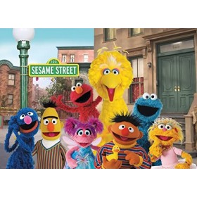 Schmidt Spiele- Schmidt 57574 Sesame Street, Une réunion avec de Bons Vieux Amis, Puzzle de 1000 pièces, Multicolore