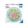 Ravensburger - Puzzle Adulte - Puzzle rond 500 p - Rainbow cake Circle of Colors - 17349