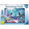 Ravensburger- Fish,Octopus,Turtle Mermaid Kingdom Puzzle 300 pièces pour Enfants à partir de 9 Ans, 13296, Multicolore
