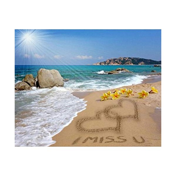 Puzzle 1000 pièces - Puzzle Adultes -Paysage de Plage au Coucher du Soleil Premium Puzzle - dès 12 Ans 26X38cm（10.23 * 14.96i