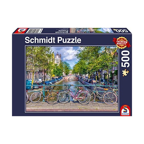Schmidt Spiele- Amsterdam Puzzle 500 pièces, 58942, coloré